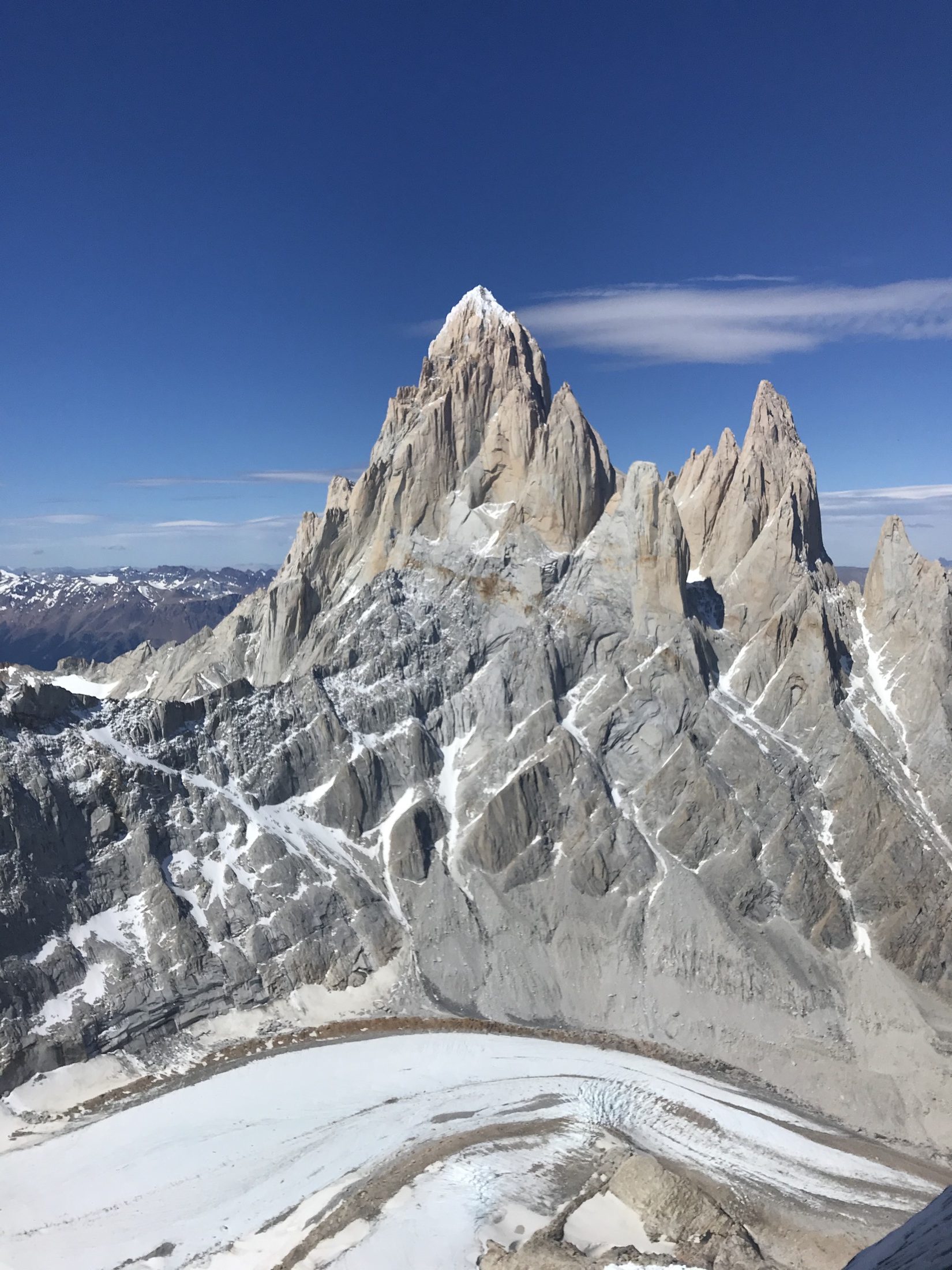 Fitz Roy rising above the Patagonian landscape