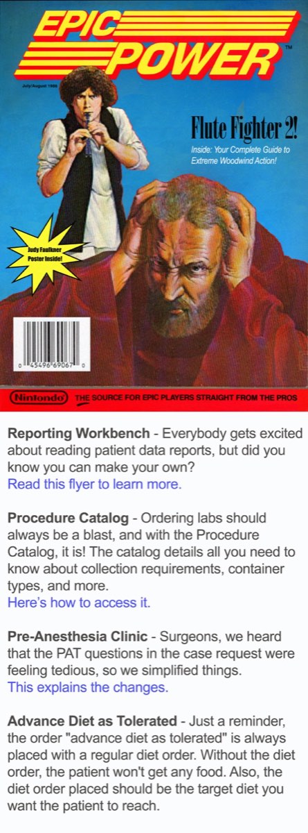This Is NOT Epic provider bulletin